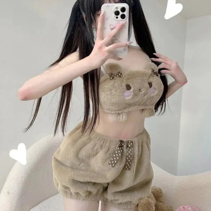 Japanese Plush Cute Pajamas Top Set ™ - Cartnoova