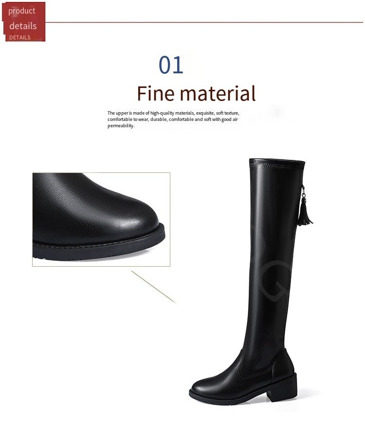 Leillant™ - Soft And Comfortable Leather & Wool Boots For Women - Cartnoova