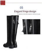 Leillant™ - Soft And Comfortable Leather & Wool Boots For Women - Cartnoova