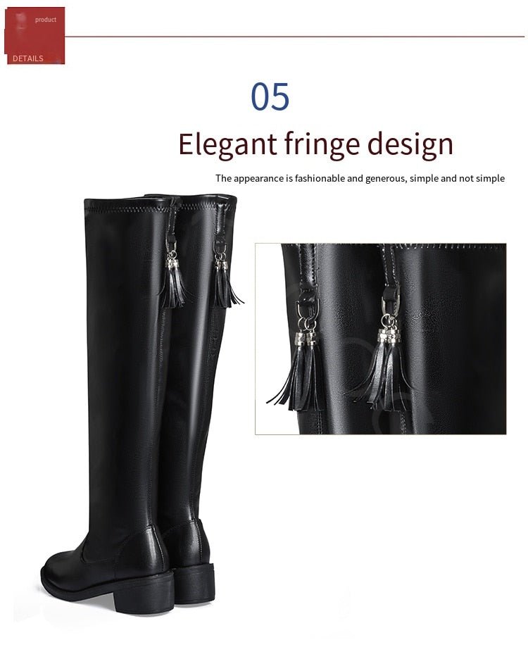 Leillant™ - Soft And Comfortable Leather & Wool Boots For Women - Cartnoova