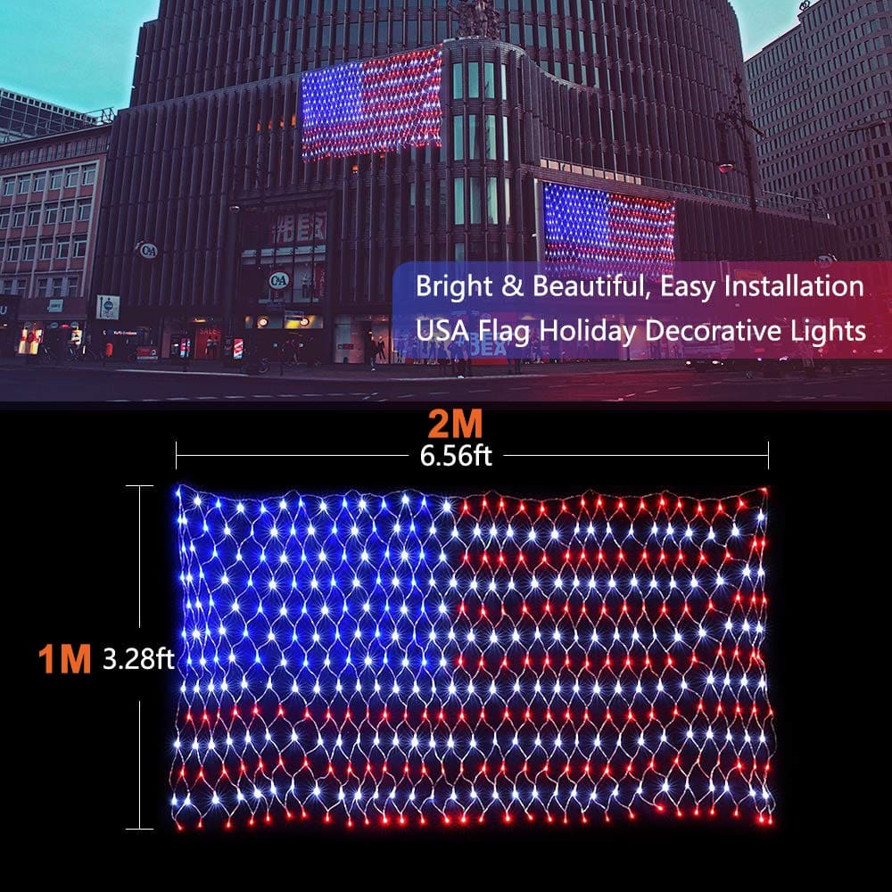 Light Up American Flag 🇺🇸 - Cartnoova