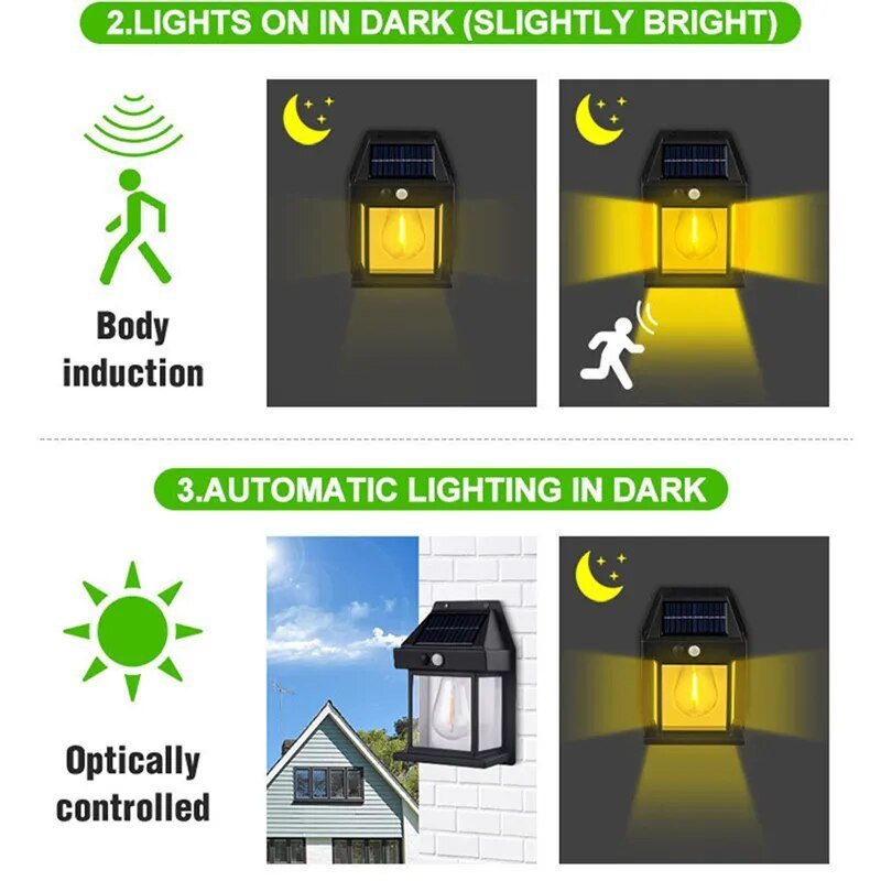 LuminaLuxe™ - Solar Tungsten Wall Lamp - Cartnoova