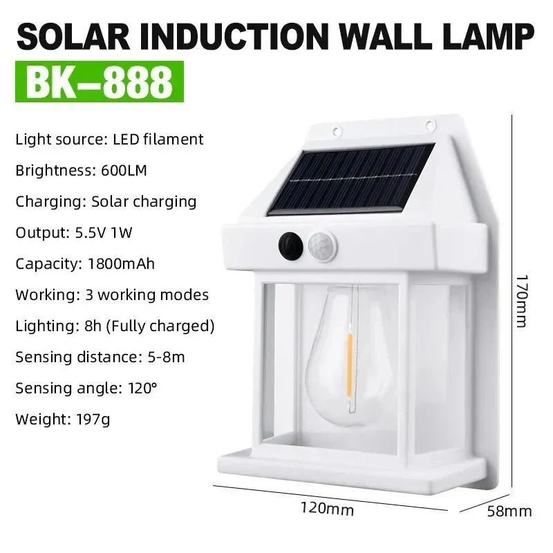 LuminaLuxe™ - Solar Tungsten Wall Lamp - Cartnoova