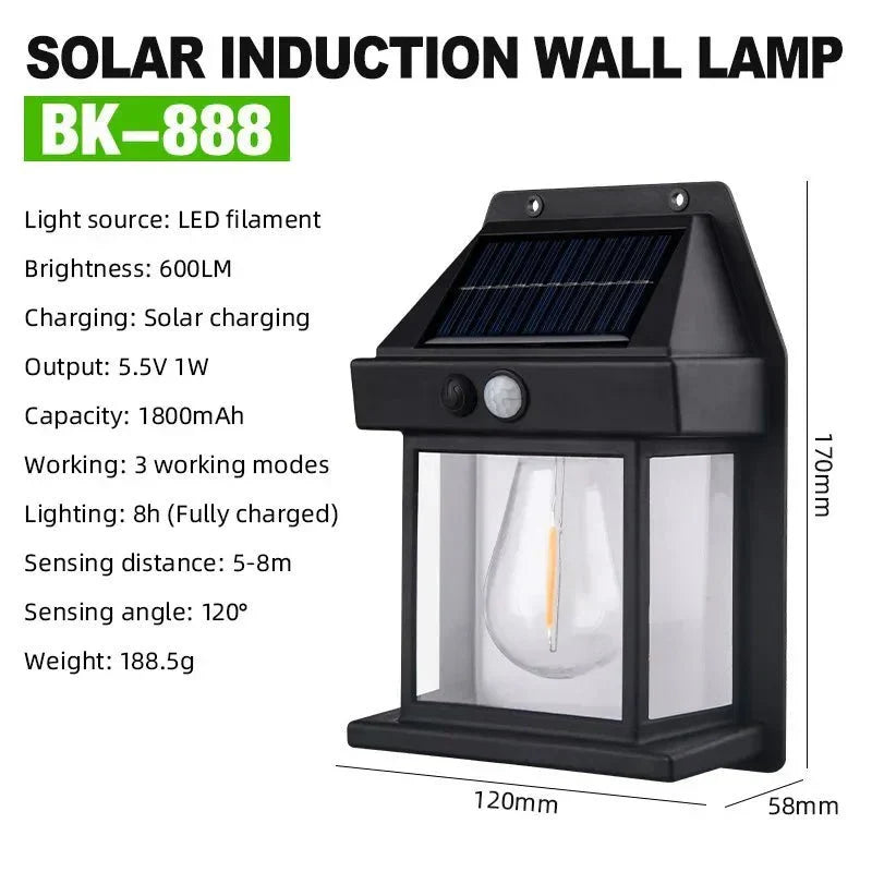 LuminaLuxe™ - Solar Tungsten Wall Lamp - Cartnoova