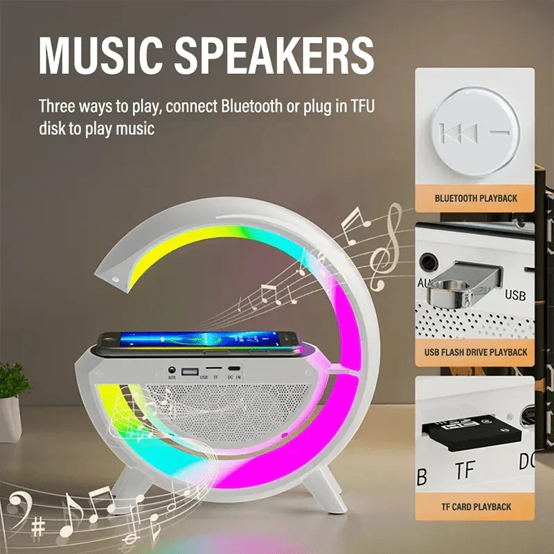 LumiSync™ - Bluetooth Speaker, Alarm Clock and RGB Atmosphere Lamp - Cartnoova