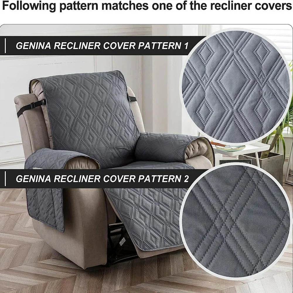 NanuProof ™ -100% Waterproof Recliner Slipcover Square - Cartnoova
