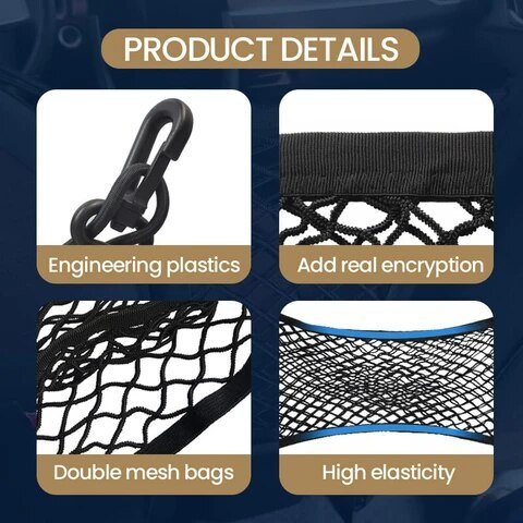 Netting Bag – (✨Car must-have✨) Universal Elastic Mesh Net Trunk Bag - Cartnoova