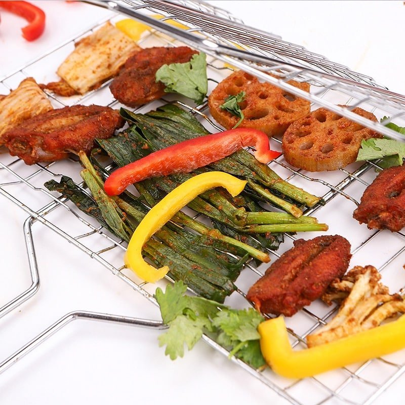 Outdoor Chrome-plated Barbecue Grill - Cartnoova