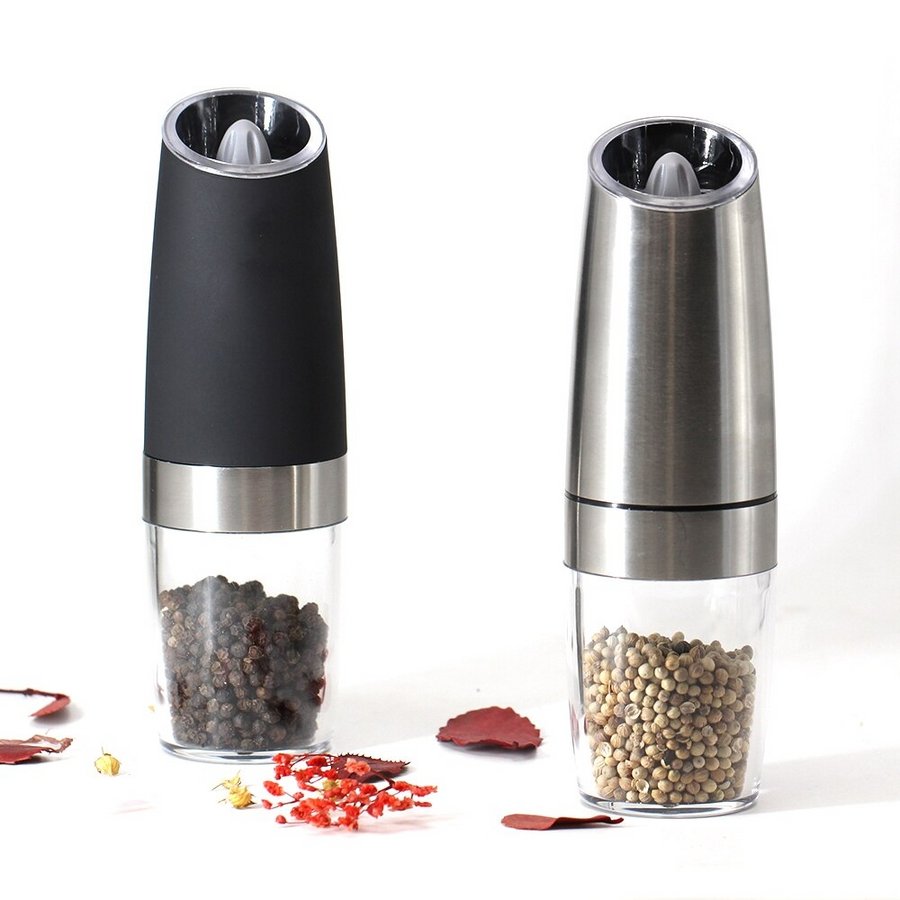 PepperGrinders™ - Stainless Steel Automatic Salt and Pepper Grinder - Cartnoova