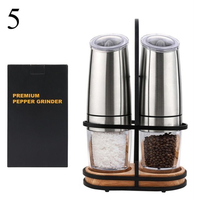 PepperGrinders™ - Stainless Steel Automatic Salt and Pepper Grinder - Cartnoova