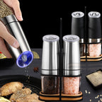 PepperGrinders™ - Stainless Steel Automatic Salt and Pepper Grinder - Cartnoova