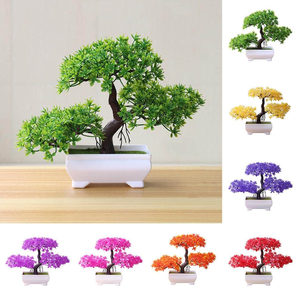 Perfect Size Artificial Potted Bonsai Pine Tree - Cartnoova
