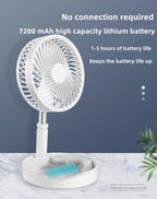 PrimeFan 8.7inch Rechargeable Portable USB Fan - Cartnoova