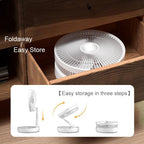 PrimeFan 8.7inch Rechargeable Portable USB Fan - Cartnoova