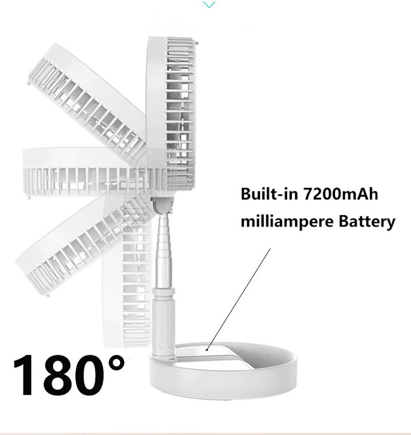 PrimeFan 8.7inch Rechargeable Portable USB Fan - Cartnoova