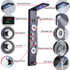 Rainfall Shower ™ - Luxurious 6-Stage LED Shower Panel with Massage Jets and Temperature Screen - Cartnoova