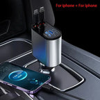 RapidLink™ - 100W 4 IN 1 Retractable Car Charger - Cartnoova