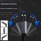 RapidLink™ - 100W 4 IN 1 Retractable Car Charger - Cartnoova