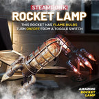 Rocket Ship Industrial Vintage Lamp - Cartnoova
