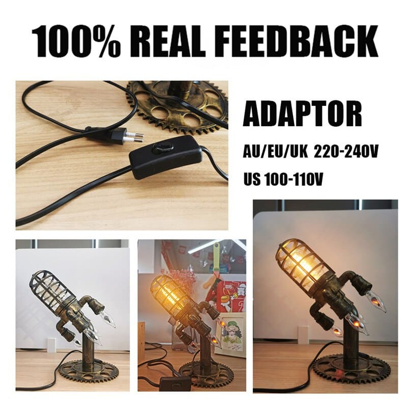 Rocket Ship Industrial Vintage Lamp - Cartnoova