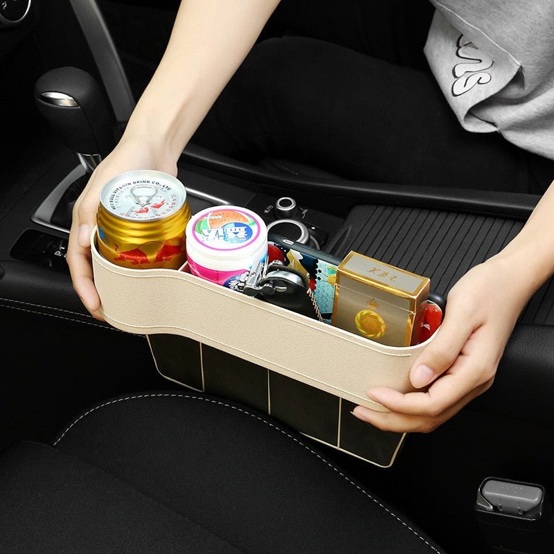 SeatPocket™ - Leather Multifunctional Car Seat Organizer - Cartnoova