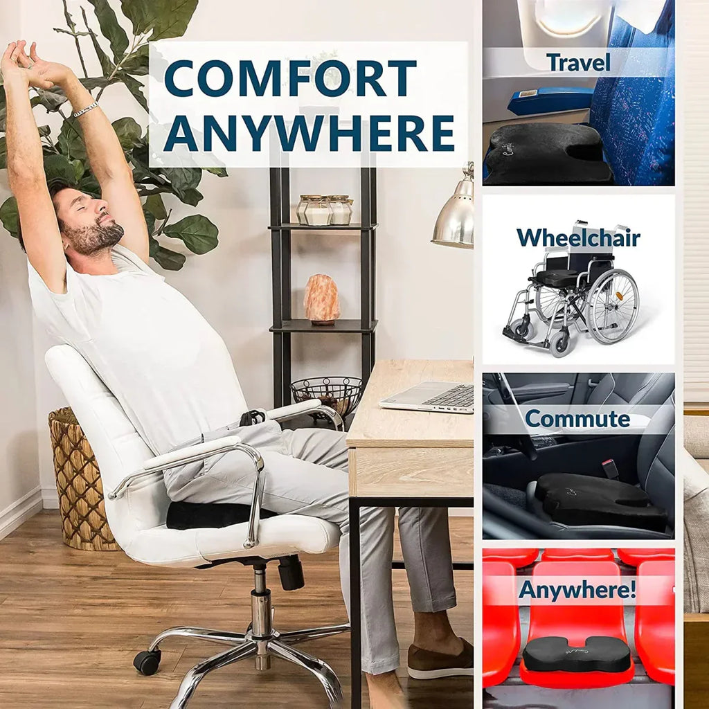 SitRelief™ - Gel Memory Foam U-shaped Seat Cushion - Cartnoova