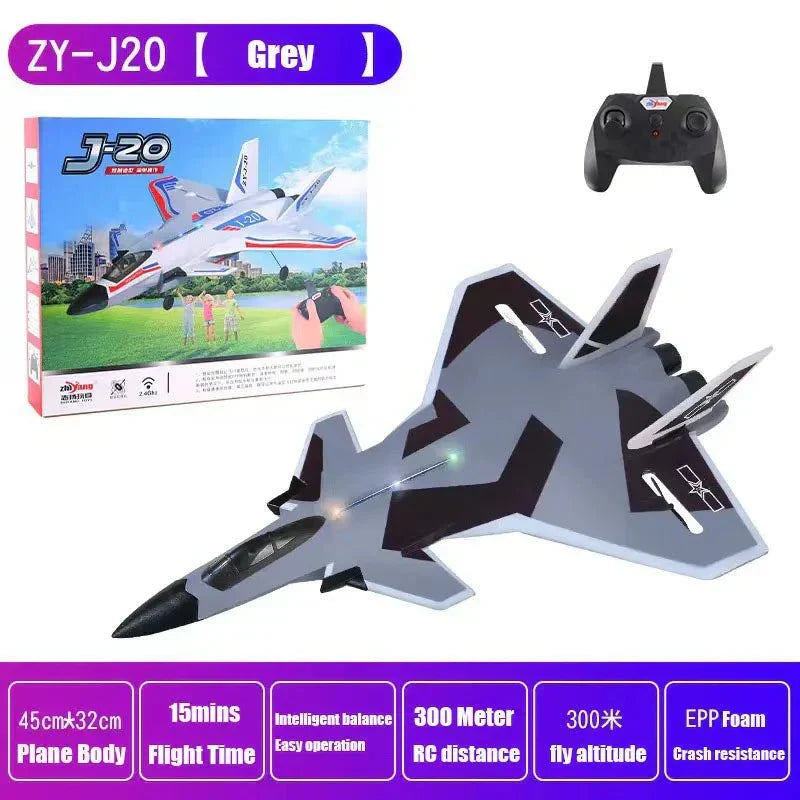 SkyGlide™ - 2.4GHz J20 RC Fighter Plane - Cartnoova