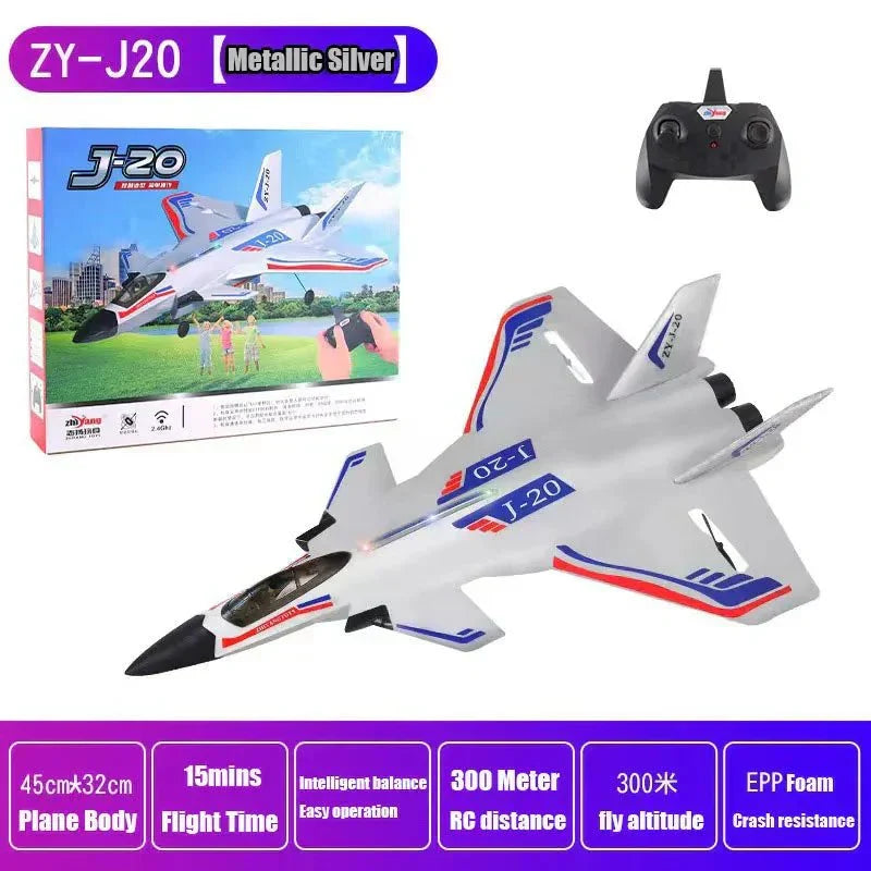 SkyGlide™ - 2.4GHz J20 RC Fighter Plane - Cartnoova
