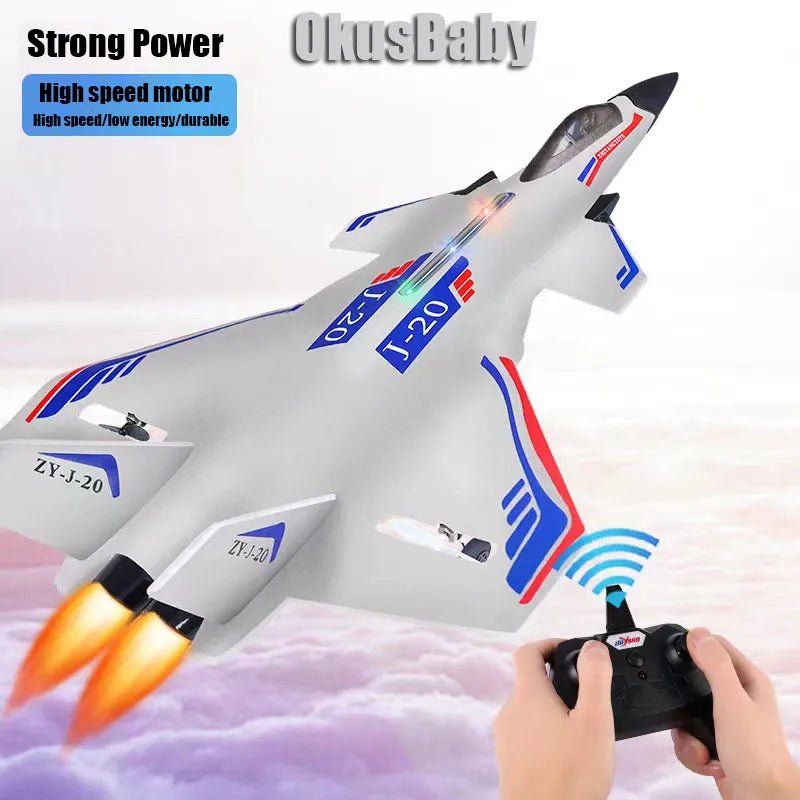 SkyGlide™ - 2.4GHz J20 RC Fighter Plane - Cartnoova