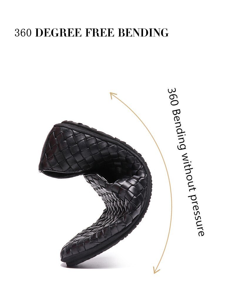 SlipOnShoes™ - Leather Foldable Breathable Slip-on Shoe - Cartnoova