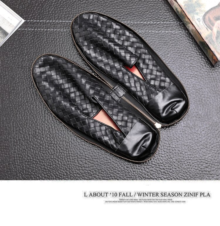 SlipOnShoes™ - Leather Foldable Breathable Slip-on Shoe - Cartnoova