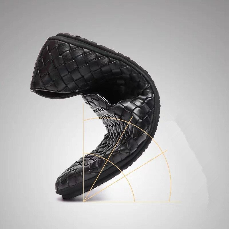 SlipOnShoes™ - Leather Foldable Breathable Slip-on Shoe - Cartnoova