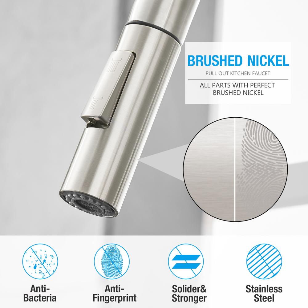 Smart Stainless Steel Sensor Kitchen Faucet [With Pull Out & Spray Head] - Cartnoova