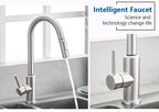Smart Stainless Steel Sensor Kitchen Faucet [With Pull Out & Spray Head] - Cartnoova