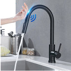 Smart Stainless Steel Sensor Kitchen Faucet [With Pull Out & Spray Head] - Cartnoova
