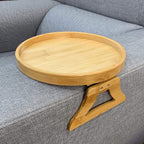 SnackTray™ - Natural Bamboo Sofa Tray For Coffee Snacks - Cartnoova
