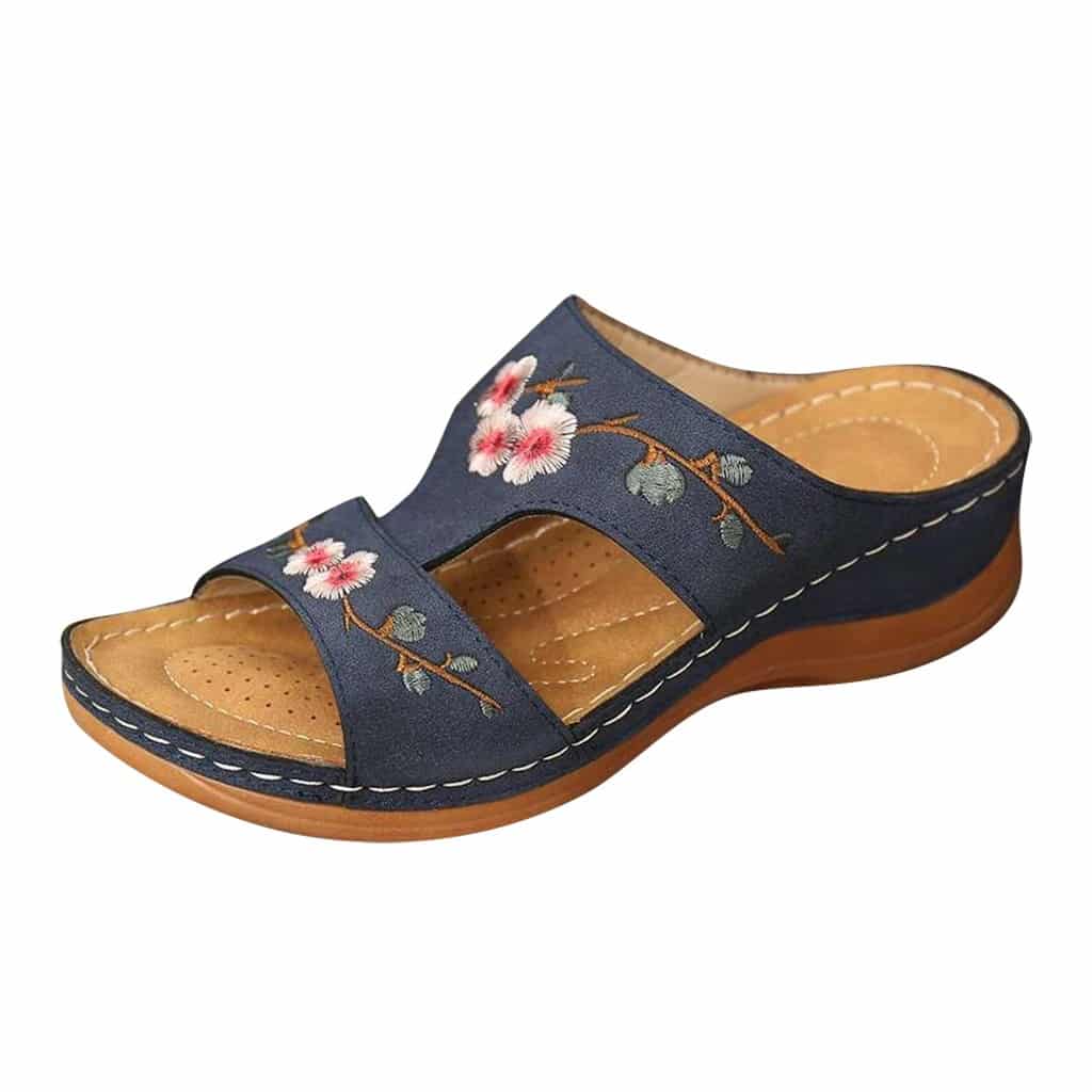 SolaShoes™ - Flower Embroidered Vintage Sandals - Cartnoova