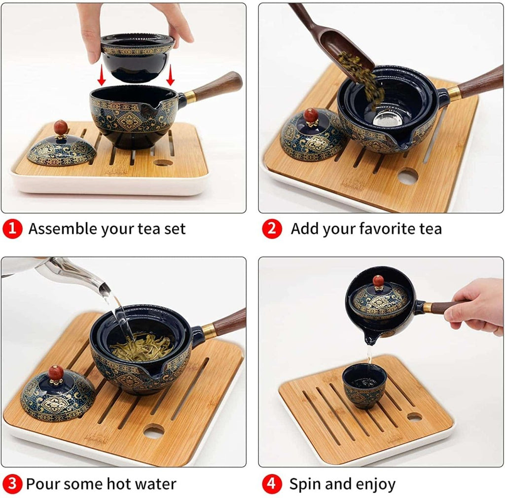 SpillProff ™ 360° Vintage Tea Cup Set - Cartnoova