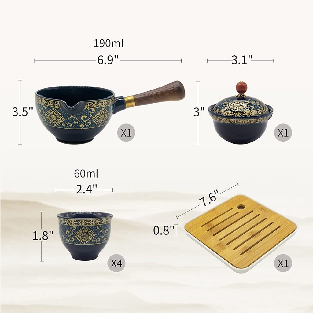 SpillProff ™ 360° Vintage Tea Cup Set - Cartnoova