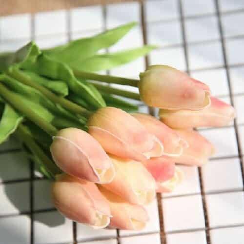 Spring Fresh Faux Silk Tulip Bouquet - Cartnoova