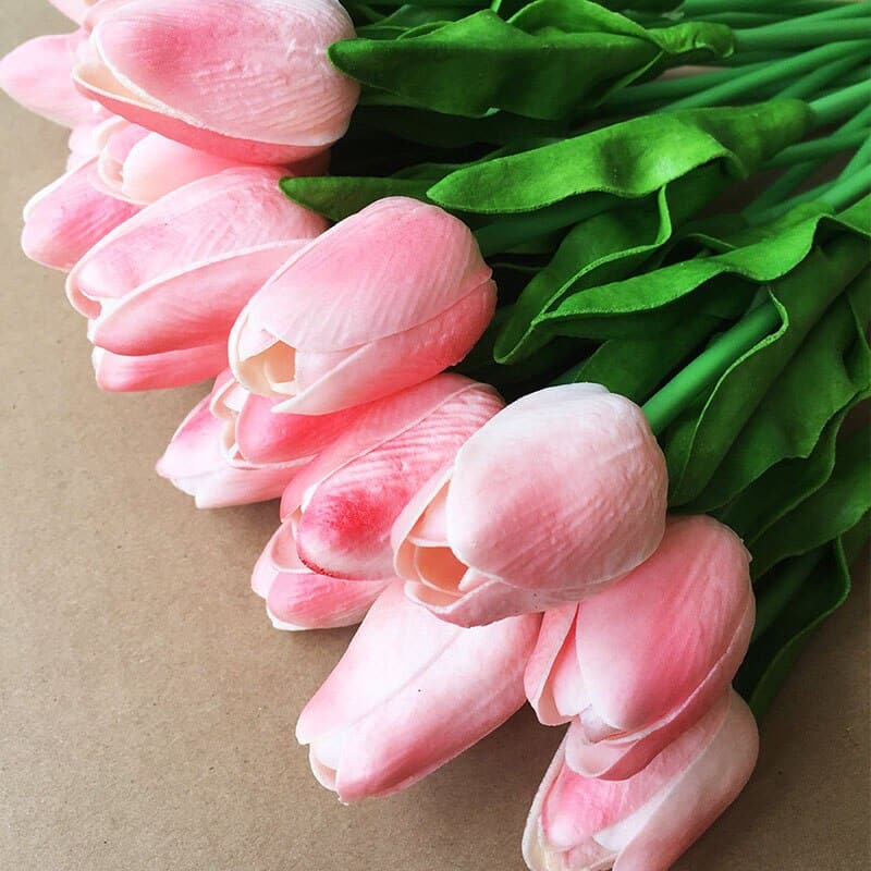 Spring Fresh Faux Silk Tulip Bouquet - Cartnoova
