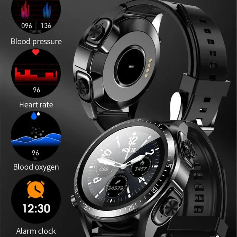 SyncBud™ - Stereo Wireless Headset Smart Watch for Men - Cartnoova