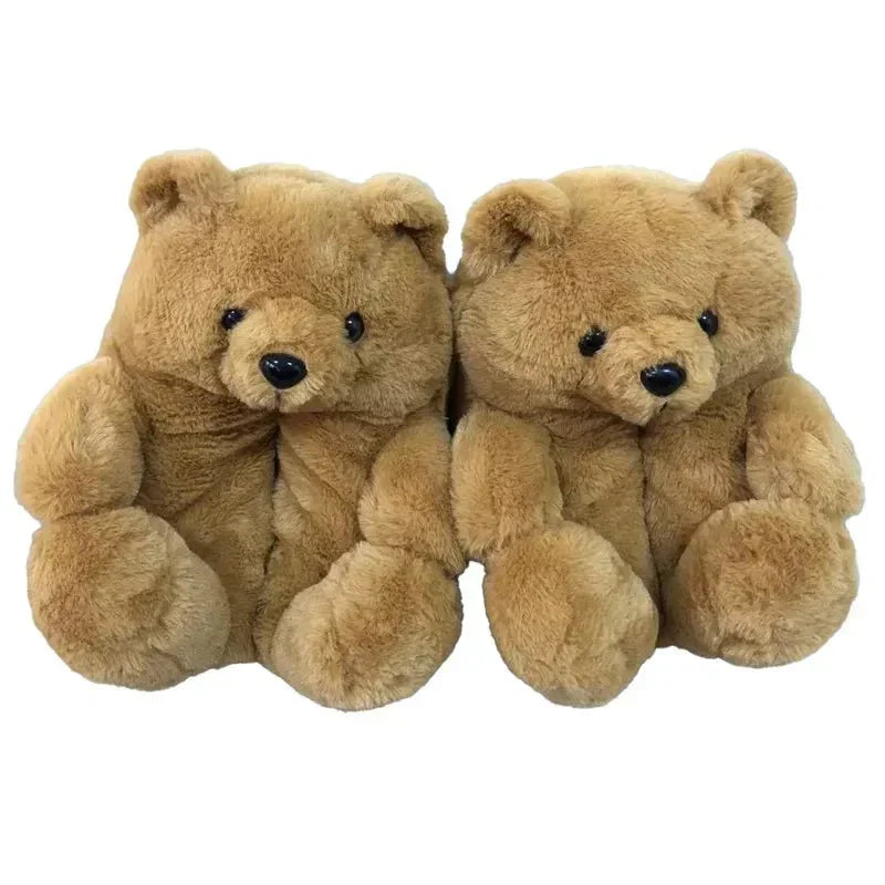 TeddyToes™ - Cute Teddy Bear Plush Shoes - Cartnoova