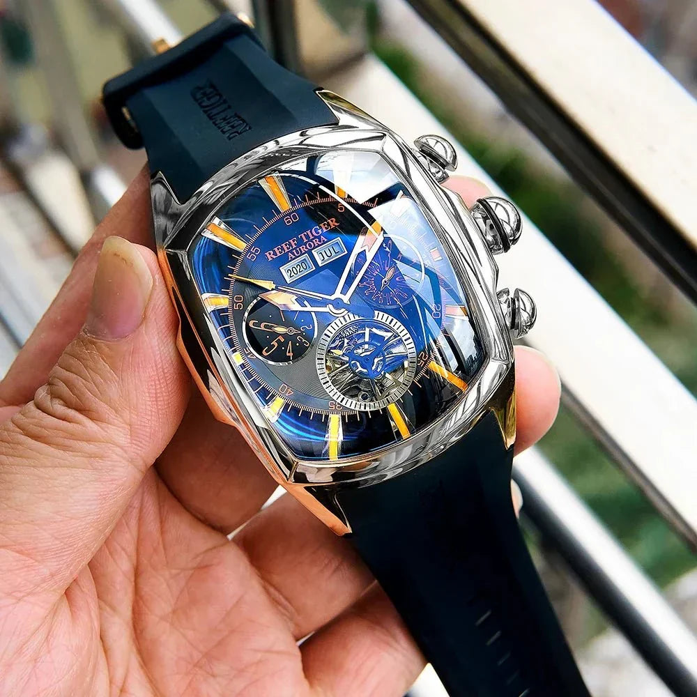 TimeSculpt™ - Tourbillon Stainless Steel Sports Watch - Cartnoova