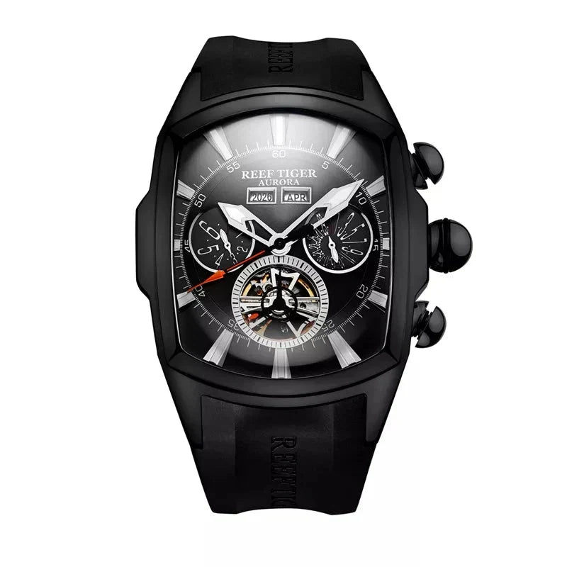 TimeSculpt™ - Tourbillon Stainless Steel Sports Watch - Cartnoova