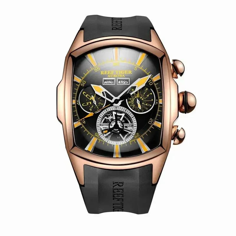 TimeSculpt™ - Tourbillon Stainless Steel Sports Watch - Cartnoova