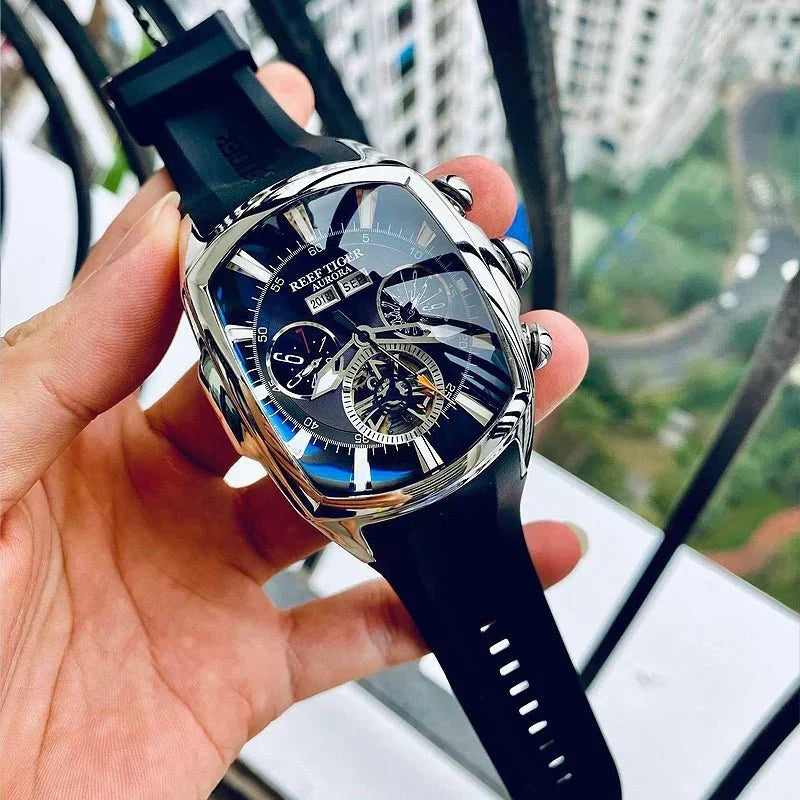 TimeSculpt™ - Tourbillon Stainless Steel Sports Watch - Cartnoova