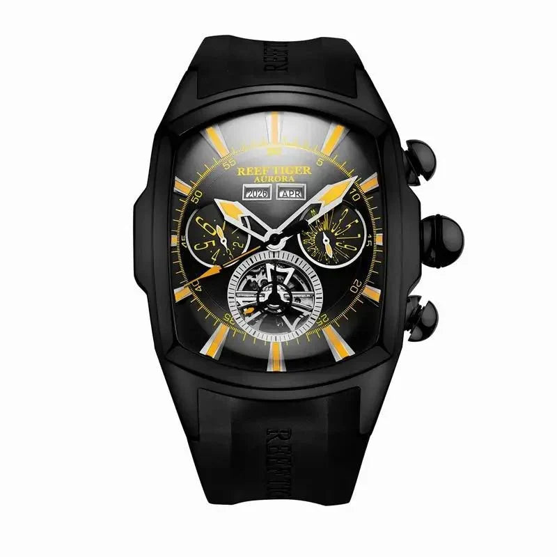 TimeSculpt™ - Tourbillon Stainless Steel Sports Watch - Cartnoova