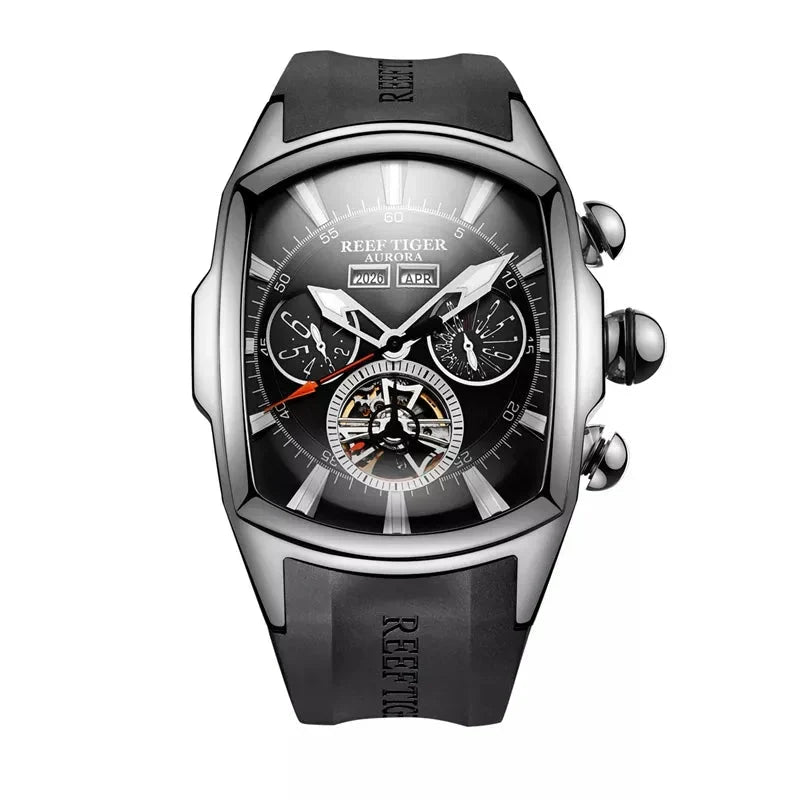 TimeSculpt™ - Tourbillon Stainless Steel Sports Watch - Cartnoova