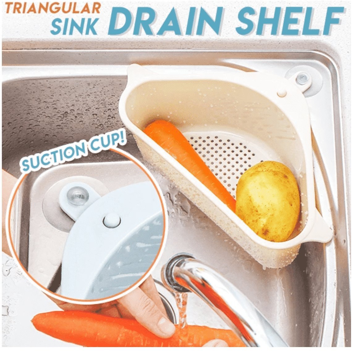 Triangular Sink Drain Shelf - Cartnoova